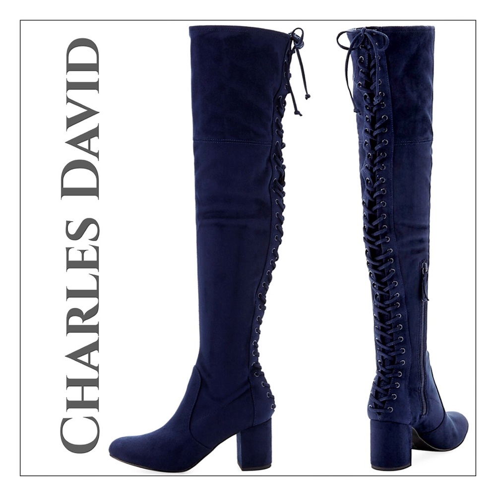 Charles David Ollie Corset Over-The-Knee Boots - Picture 2 of 3